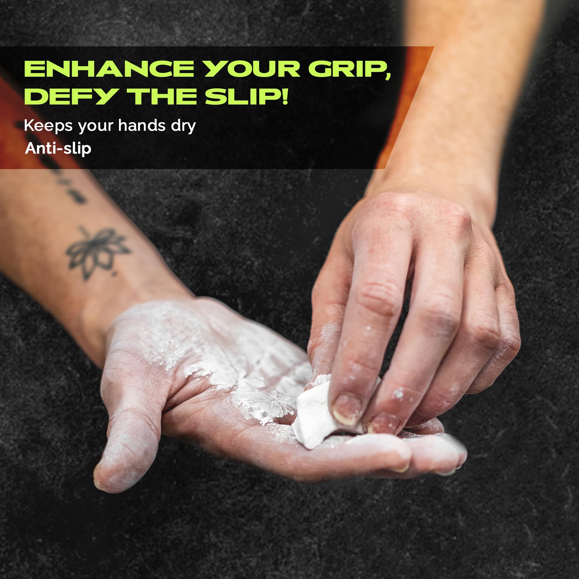 Gym Chalk | Premium Magnesium Carbonate Athletic Chalk for Superior Grip - Ideal for Weightlifting, Gymnastics, Rock Climbing & CrossFit Workouts