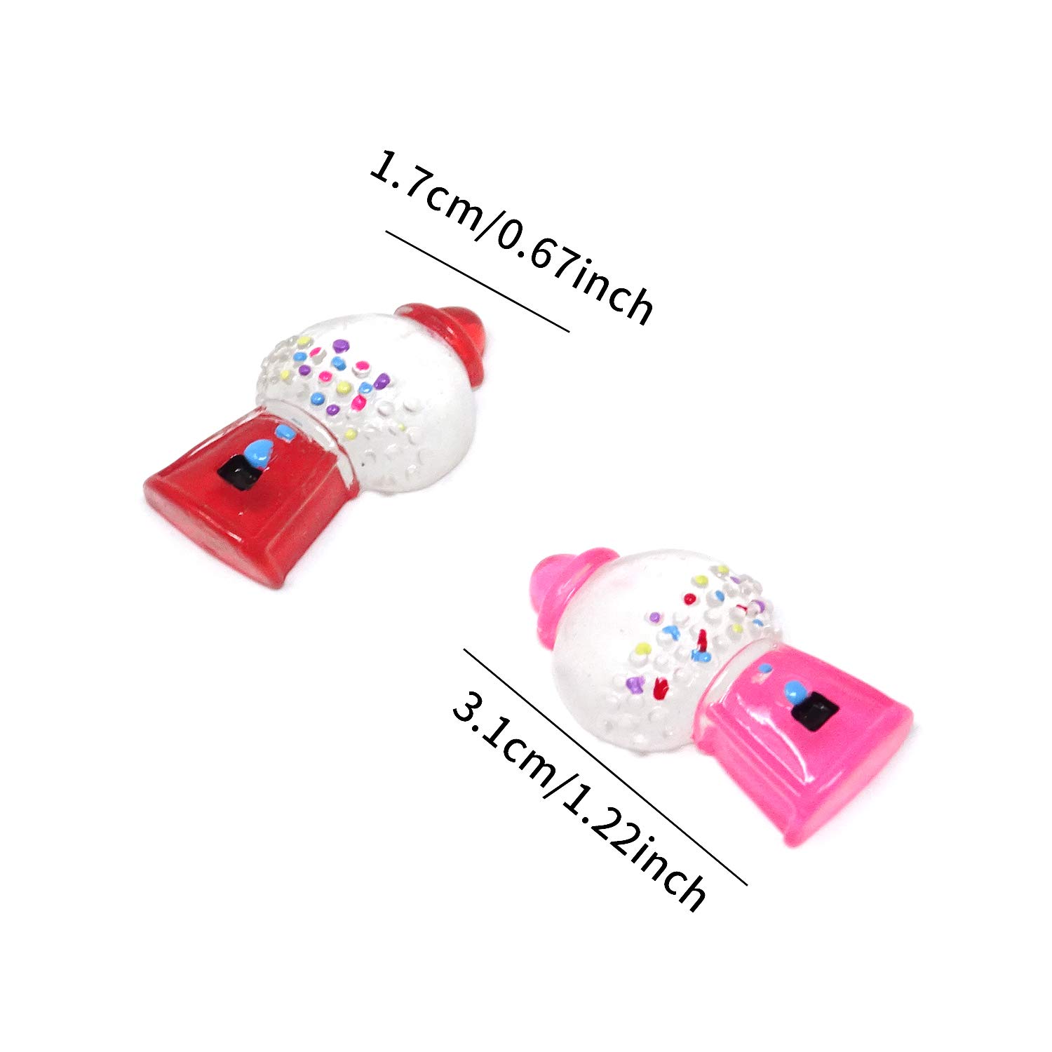 Honbay 10PCS Bubble Gum Machine Resin Beads - DIY Jewelry & Crafts