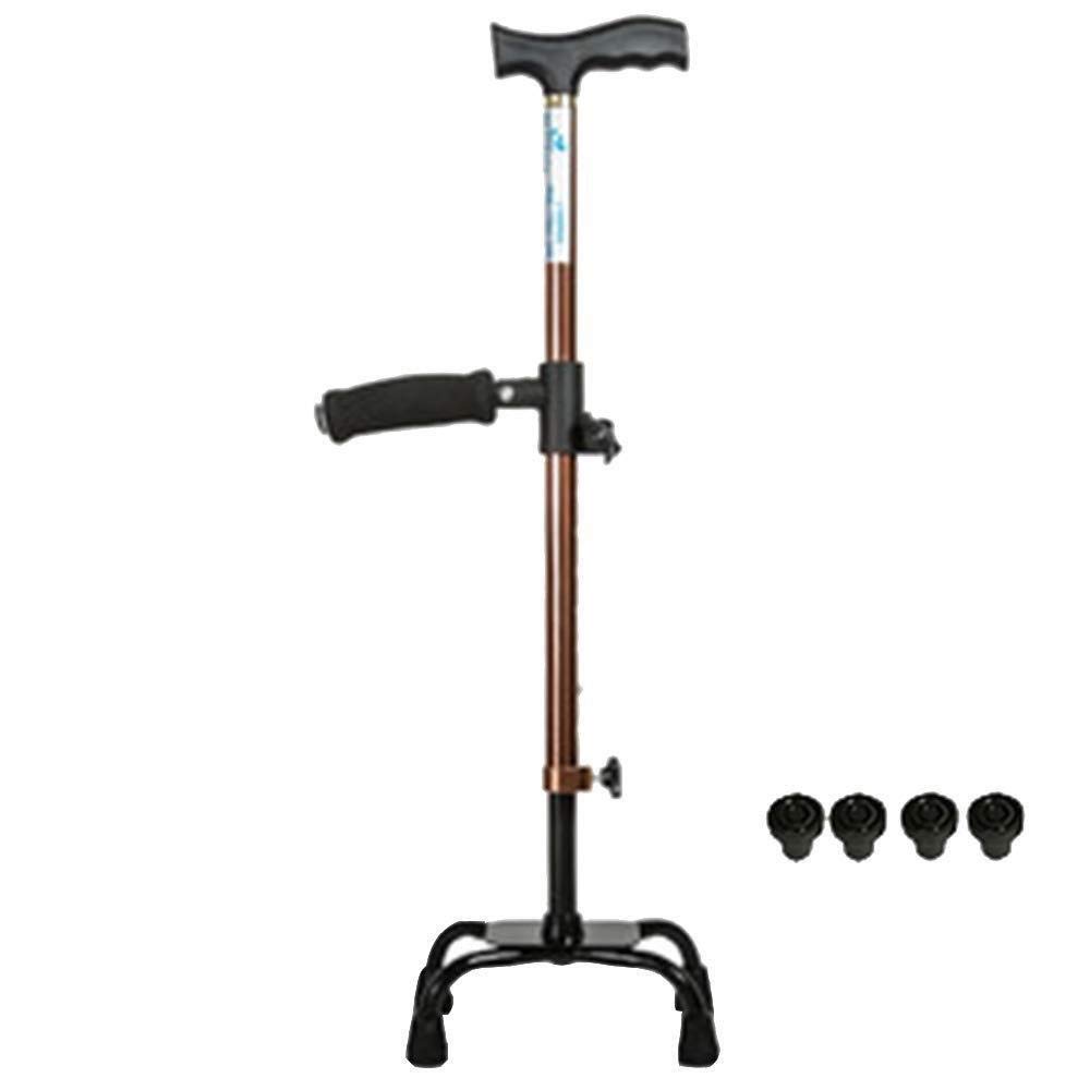 Lightweight Adjustable Aluminum Walking Cane for Seniors & Adults - Height Adjustable Safety Support Cane with Ergonomic Handle - Ideal for Outdoor Travel, Hiking & Daily Mobility Assistance