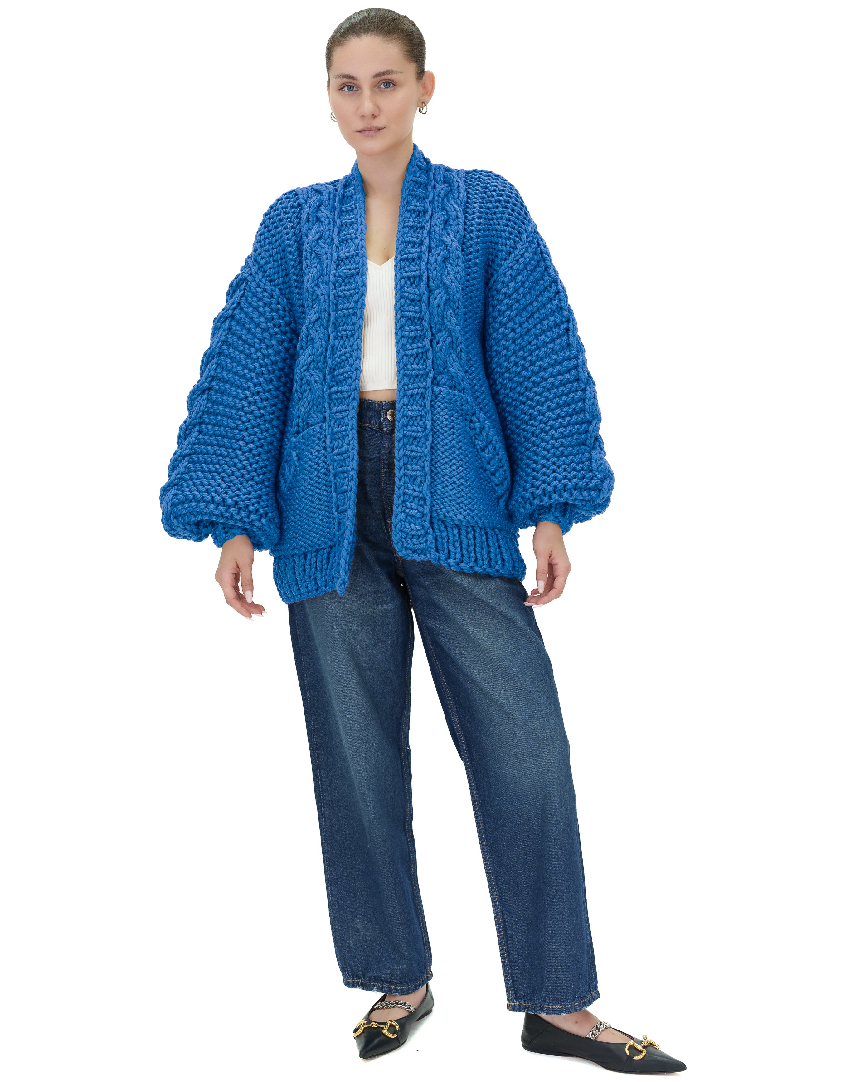 Stylish Braided Pocket Cardigan for Women - Soft Knit Open Front Sweater | Perfect for Fall, Winter & Layering Outfits
