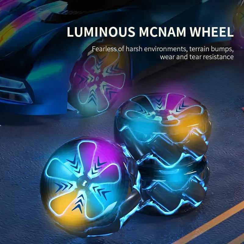 JJRC Q206 2.4G RC Car - Futuristic Concept Racing Car with LED Lights & Music Play, Ready-to-Run (RTR) Remote Control Toy - Perfect for Indoor Racing, Birthday Gifts & Kids Outdoor Play