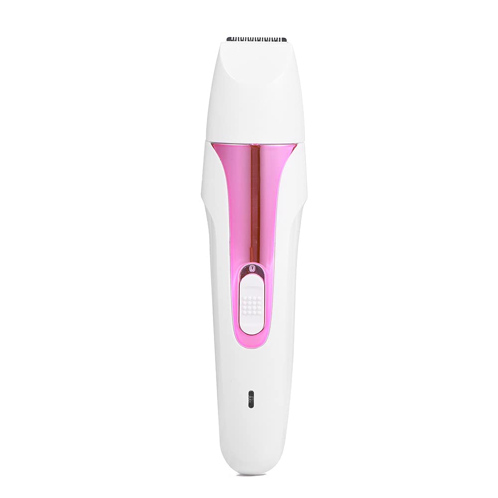 5-in-1 Electric Shaver & Epilator for Women - Rechargeable Facial Hair Remover with Detachable Heads for Eyebrows, Nose, Ears & Body Grooming | Painless Hair Trimmer for Smooth Skin | Perfect for Travel, Home & Salon Use (Rose Gold)