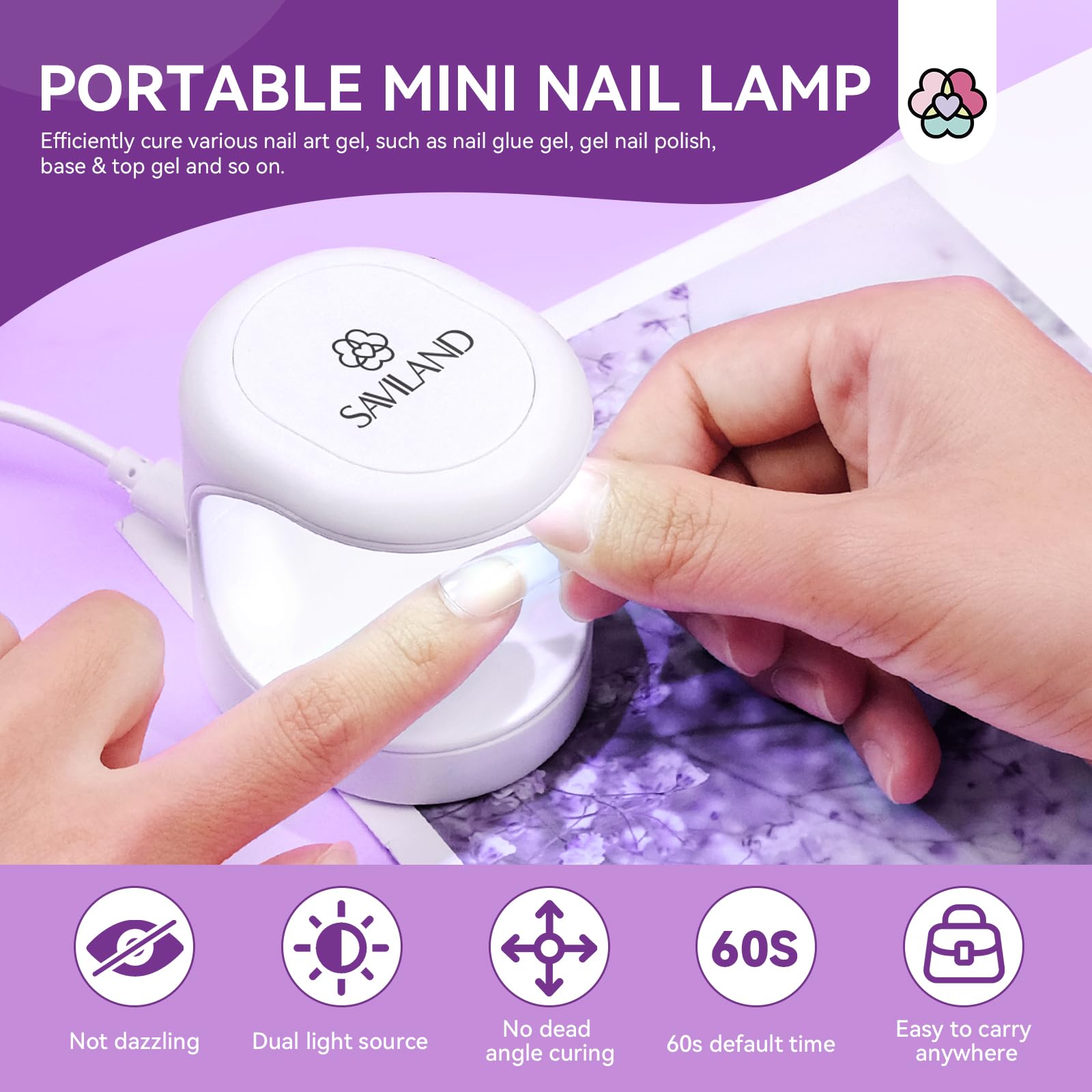 SAVILAND 3Pcs Hard Gel Nail Set - VE, VB5 & Kerain for Home Salon DIY