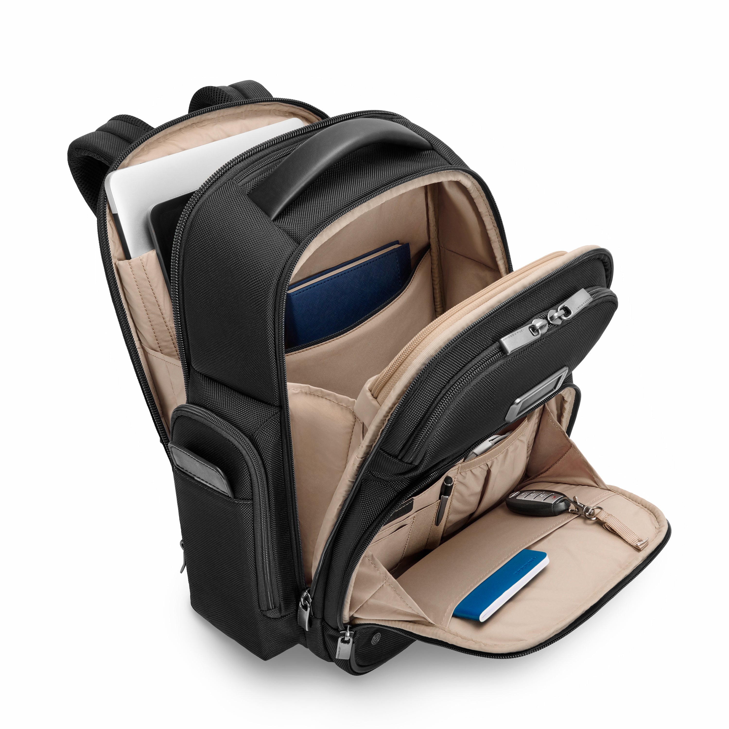 Briggs & Riley @work 2.0 Medium Cargo Backpack - Durable Laptop Backpack for Work & Travel - Water-Resistant Business Backpack with Multiple Pockets - Perfect for Commuting, Office & Business Trips