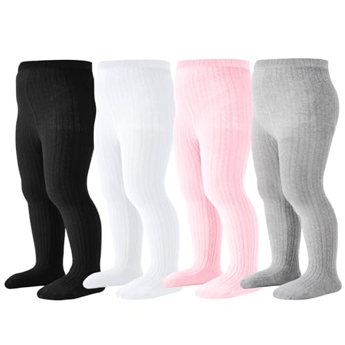 Black/White/Pink/Grey, 4 Pack