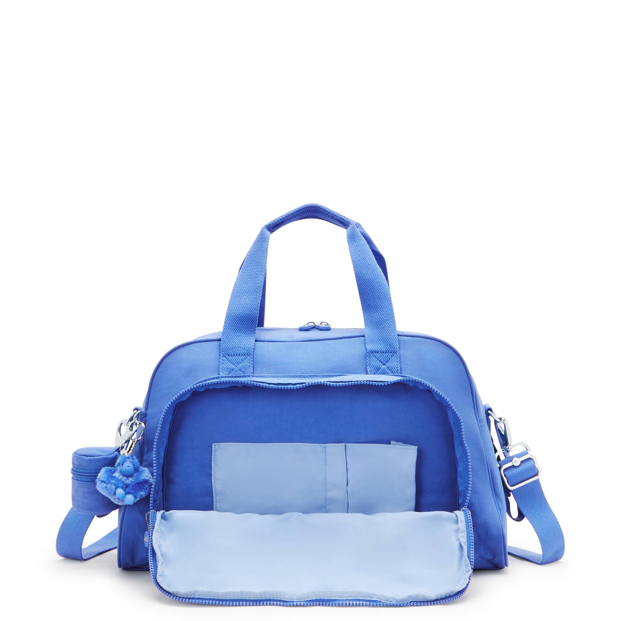 Kipling Camama Diaper Bag - Large Tote Baby Bag with Multiple Pockets, Havana Blue - Perfect for Moms, Travel & Everyday Use