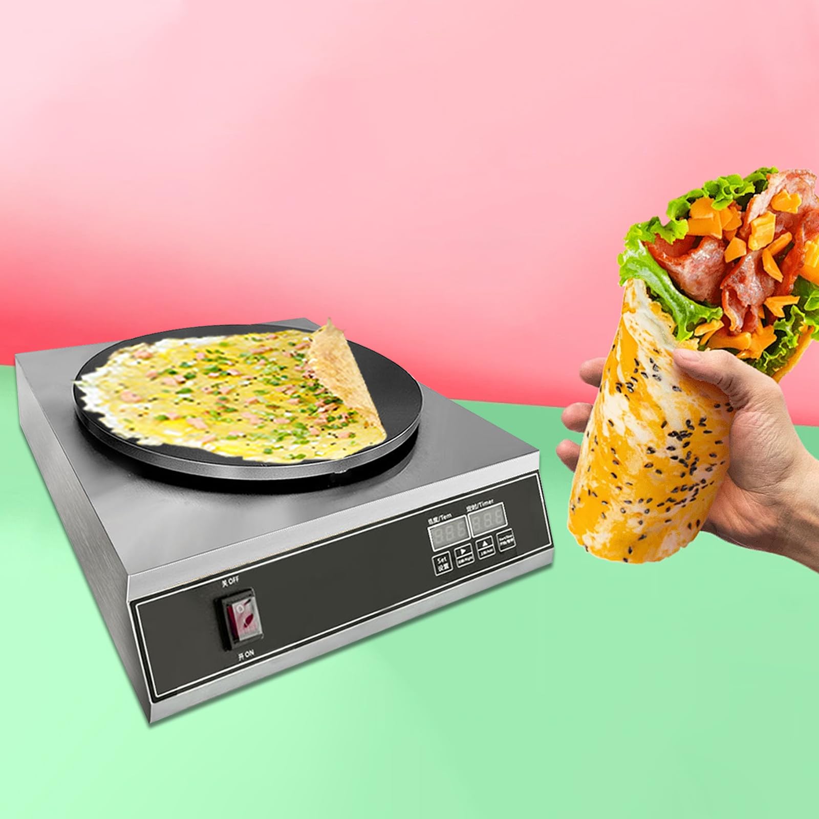 Commercial Electric Crepe Maker - 16