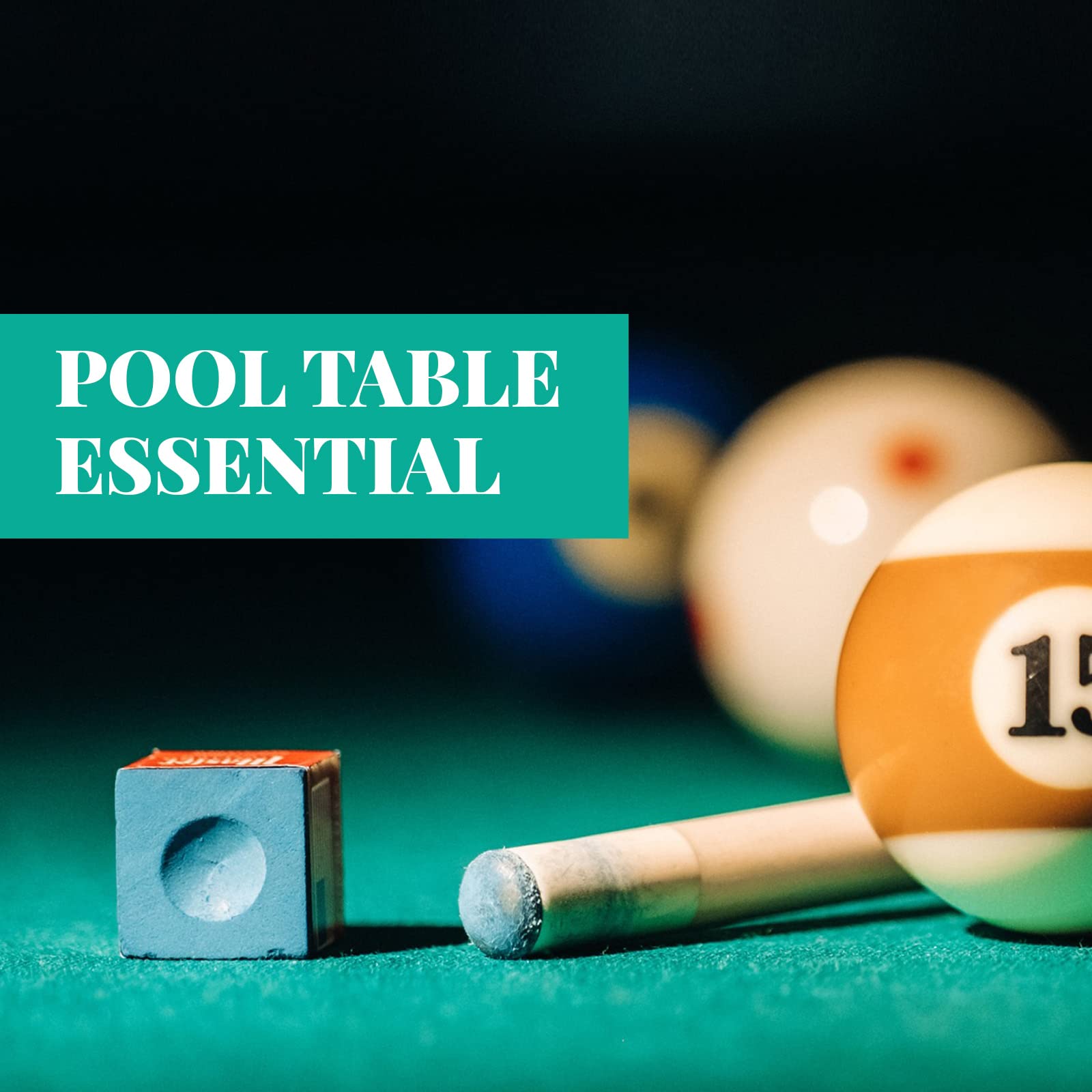 Premium Junkin Pool Chalk Cubes - 12 Pack Blue Billiard Cue Chalk for Pool Sticks | Durable Table Accessories for Clubs, Bars & Home Use | Perfect for 8-Ball, 9-Ball & Snooker Games