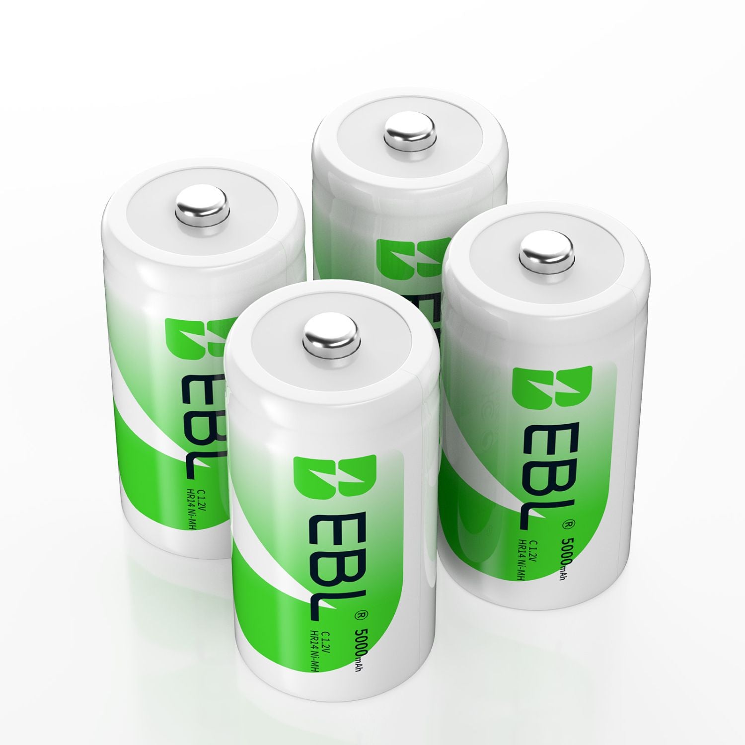 EBL 1.2V 5000mAh NiMH Rechargeable AA Batteries - 8 Pack High Capacity for Digital Cameras, Flashlights, Toys & More - Long Lasting Power Solution