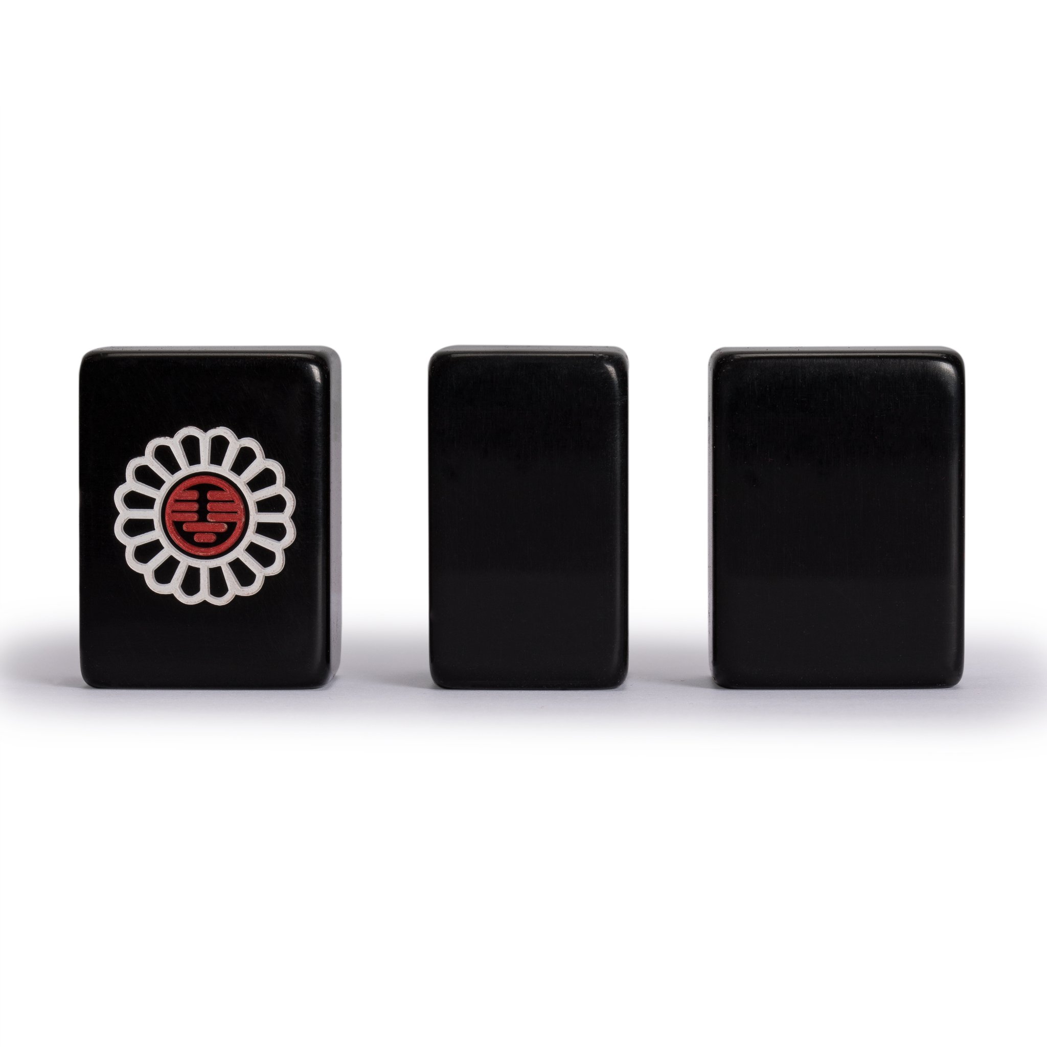 Premium Chinese Mahjong Set with 148 Small Black Tiles - Wooden Case, Spinner, Dice & Scoring Sticks | Authentic Asian Game for Family Gatherings, Game Nights & Cultural Events