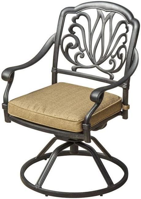 Elizabeth Cast Aluminum 11-Piece Outdoor Dining Set with 46