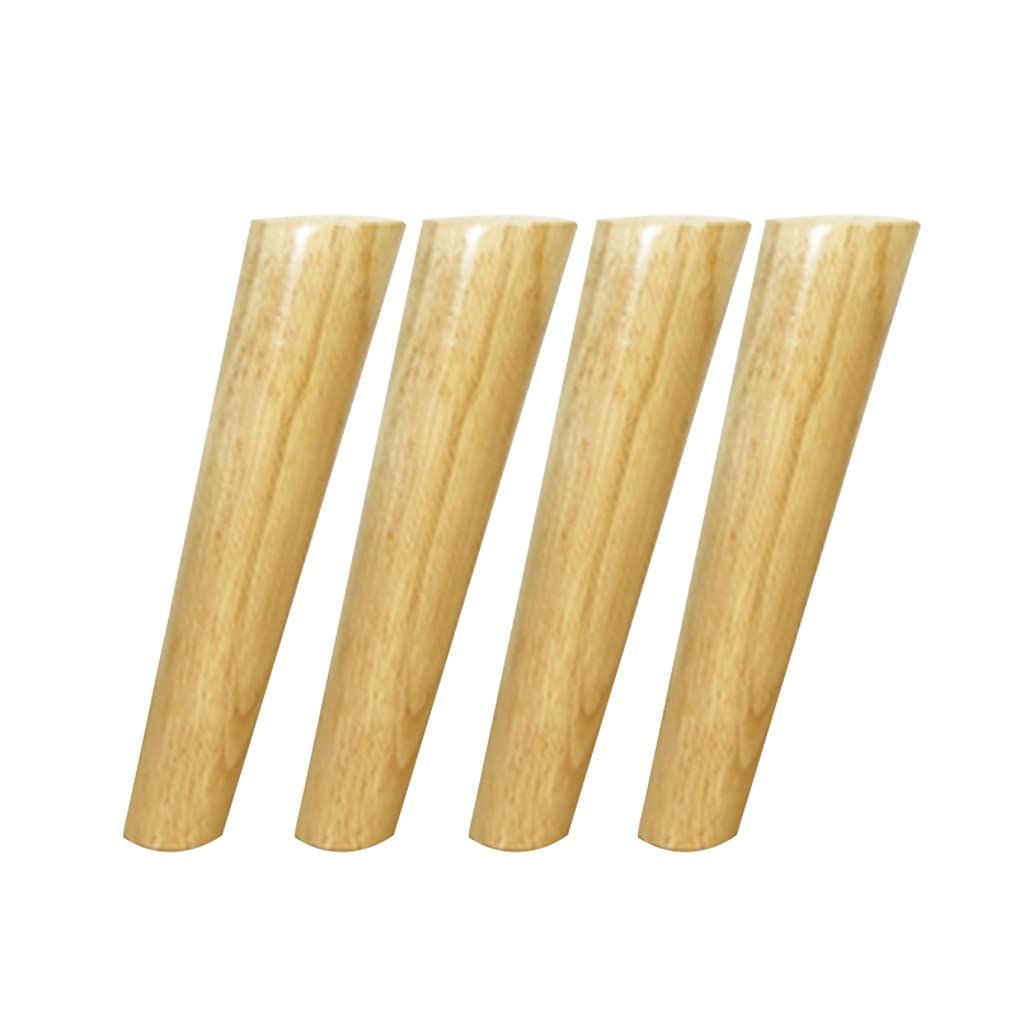 DIY Furniture Legs Set of 4 - 10 Inch Replacement Legs for Bench, Couch, Armchair, Recliner, Dresser, Cabinet, Nightstand, Desk, Sofa & Table - Heavy Duty Wooden Legs for Home & Office Furniture Upgrade