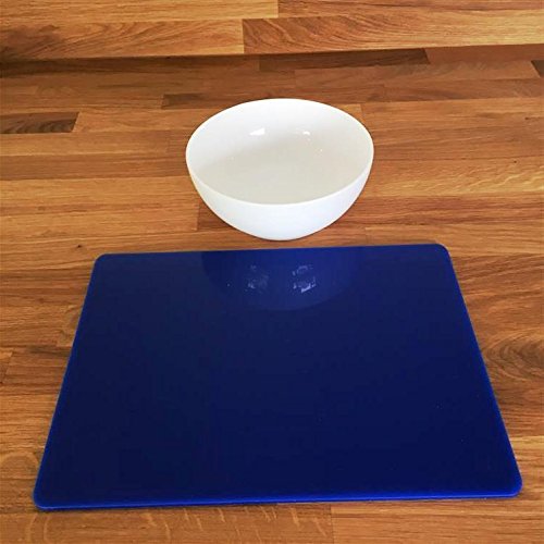 Premium Blue Rectangular Placemat Set - Large Size (8-Piece) for Dining Table Decor, Parties & Everyday Use