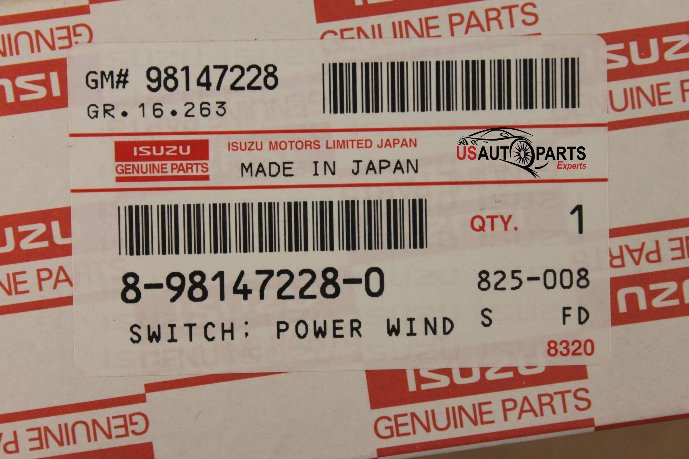 Genuine ISUZU NPR Window Switch Driver Side 2000-2007 Replacement Part 8-98147-228-0 - Perfect for Truck Repairs & Maintenance