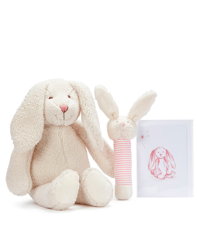 Bella Bunny Pink Gift Set - Adorable Plush Toy & Accessories for Kids Birthday, Baby Shower, Easter Basket Filler, Christmas Stocking Stuffer - Perfect for Gifting and Special Occasions