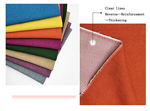 Premium Natural Linen Fabric - 100% Cotton Linen Material for Dressmaking, DIY Crafts, Curtains & Home Decor (Grey Blue, 1.48×8m) - Perfect for Wedding Decor, Clothing & Upholstery Projects