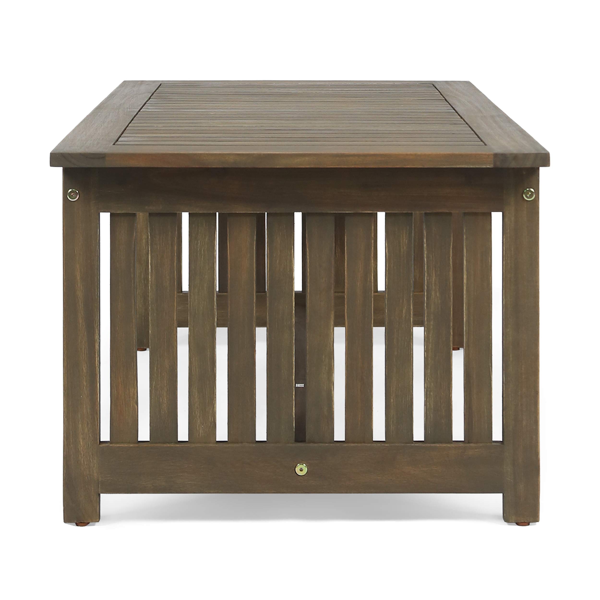 Christopher Knight Home Grace Outdoor Acacia Wood Coffee Table - Weather-Resistant Gray Finish for Patio, Garden & Poolside Furniture