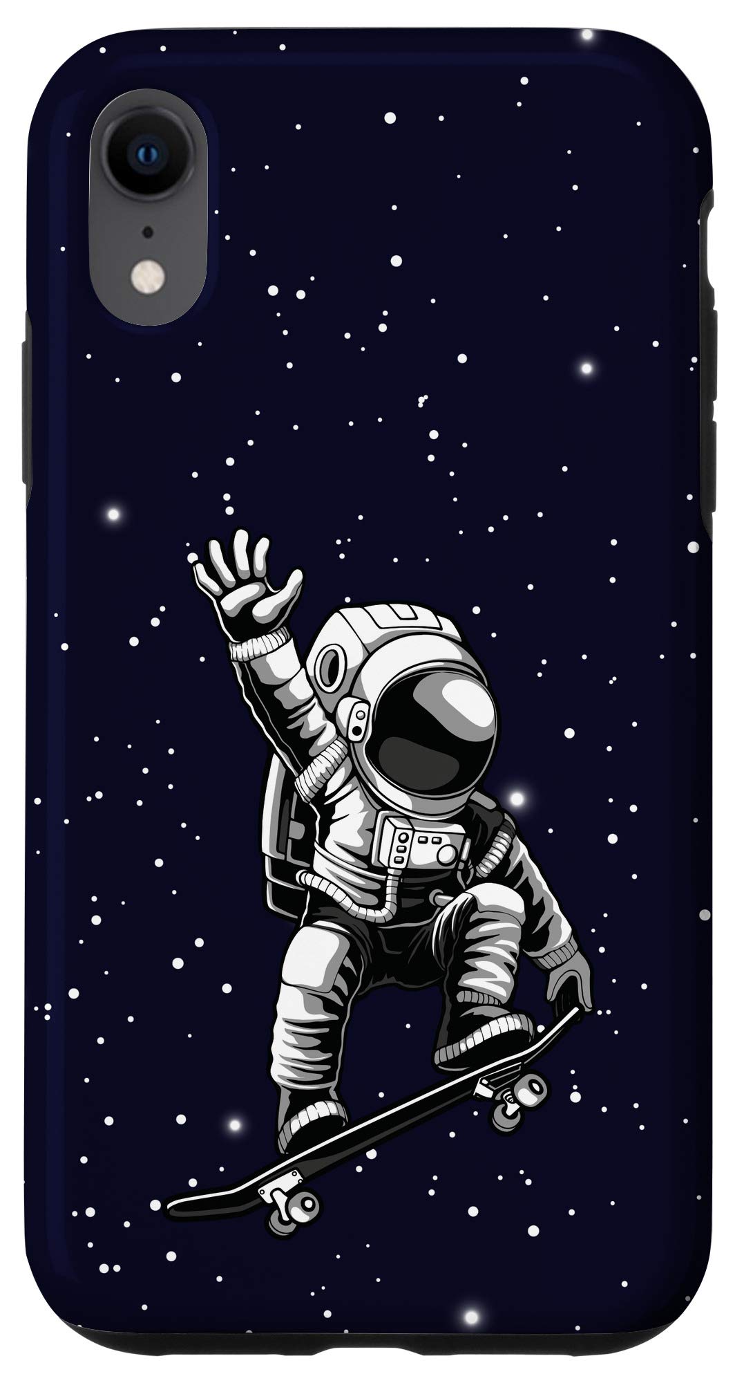 iPhone XR Case - Astronaut Skateboard Design - Perfect Gift for Skating & Space Lovers - Durable Phone Cover for Everyday Use & Extreme Sports