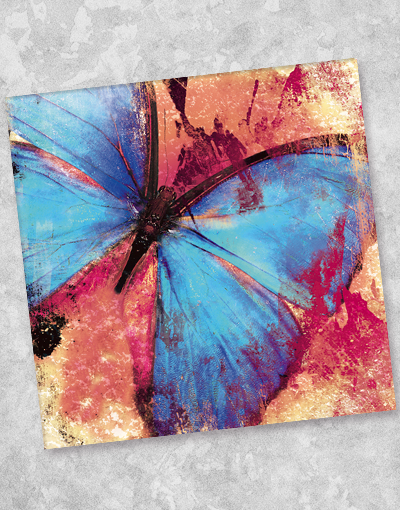 Butterfly Expressions Beverage Napkins - 40 Count Floral Design Cocktail Napkins for Parties, Weddings & Home Decor - Premium Paper Drink Napkins for Beverages, Coasters & Table Setting
