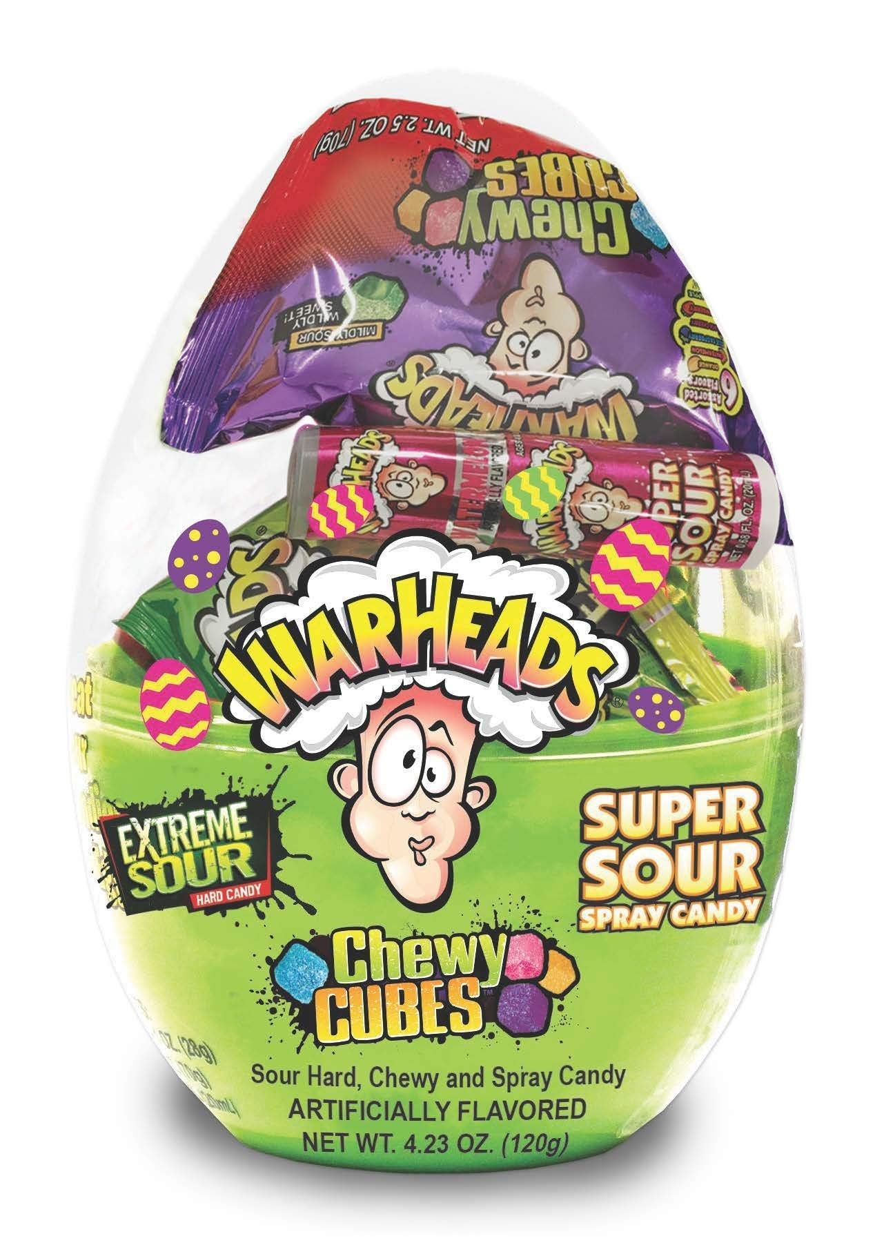 WarHeads Sour Candy Filled Easter Eggs - 4.23oz Assorted Flavors - Perfect for Easter Baskets, Party Favors & Sour Candy Lovers