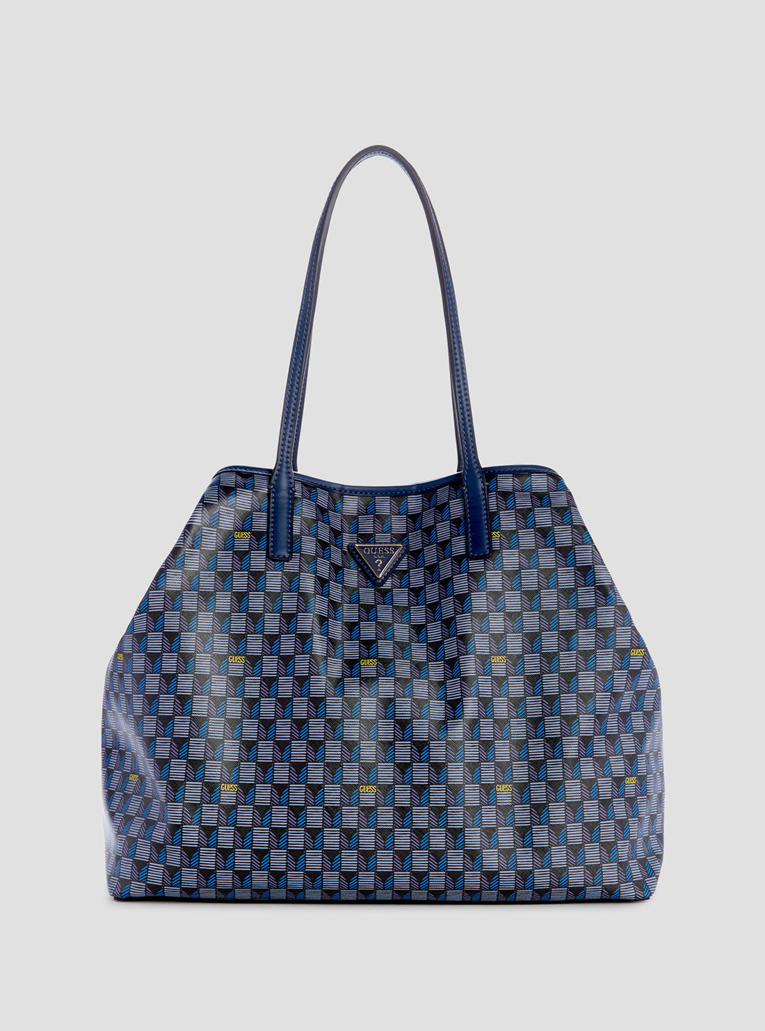 Blue Logo G Wave Large Tote Bag for Women - Stylish Spacious Beach Tote with Shoulder Straps - Perfect for Travel, Shopping & Work Commute