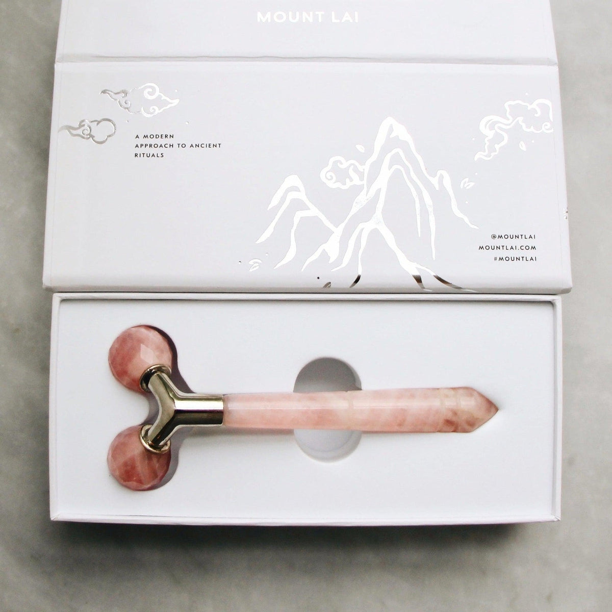 Rose Quartz Facial & Neck Massager - Tension Relief & Skin Tightening Tool for Relaxation & Anti-Aging Skincare | Perfect for Home Spa, Self-Care & Beauty Routine