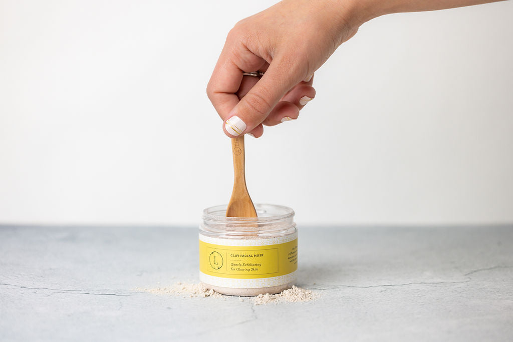 Organic Natural Clay Facial Mask for Deep Cleansing & Exfoliation - Brightening Face Mask for Glowing Skin | Perfect for Spa Night & Self-Care Routine