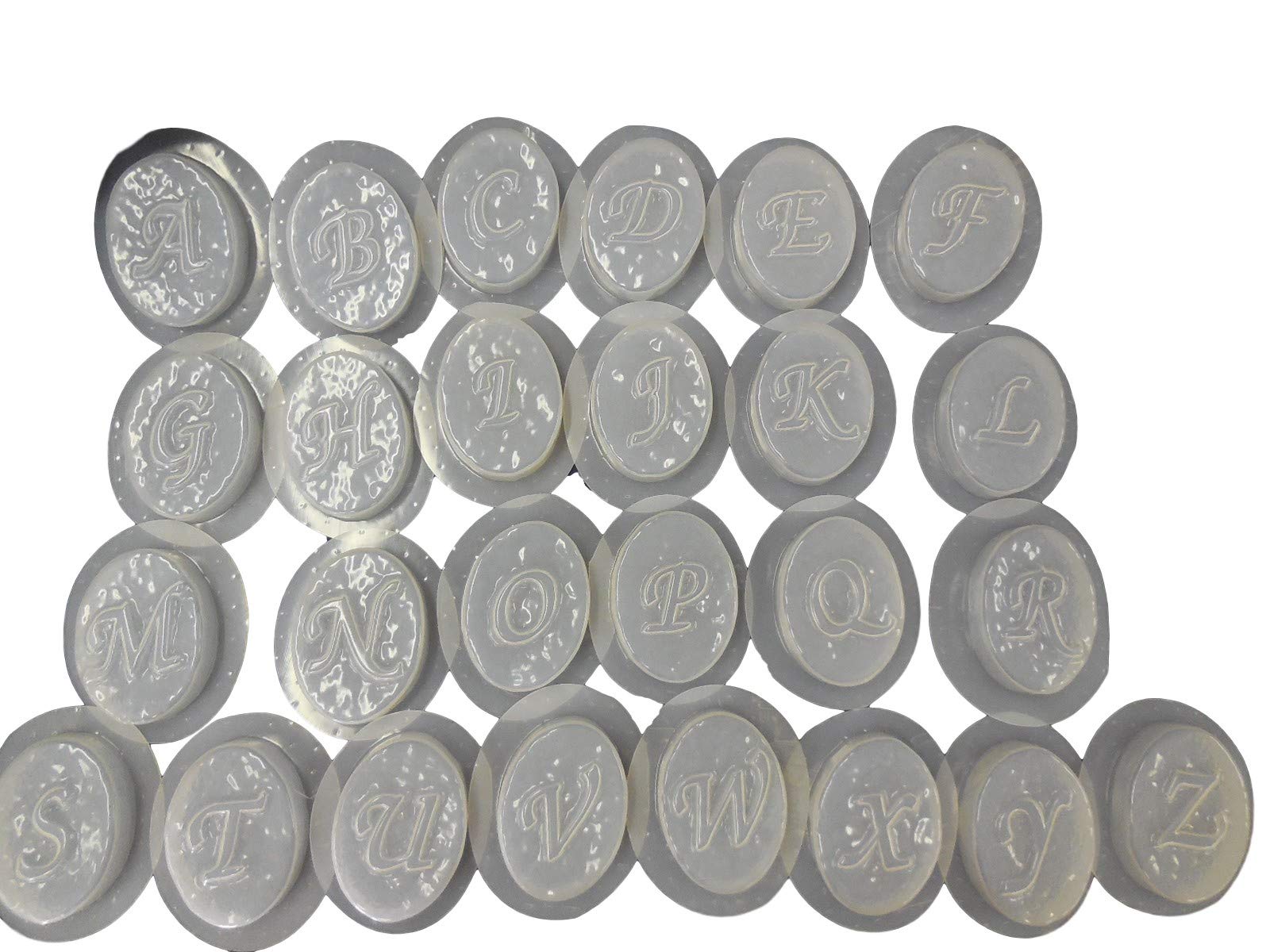 Monogram Alphabet Letter Plastic Craft Molds Set - DIY Soap Making Kit for Decorative Bars (A-Z Letters) | Perfect for Handmade Soap, Candle Making & Home Decor Gifts