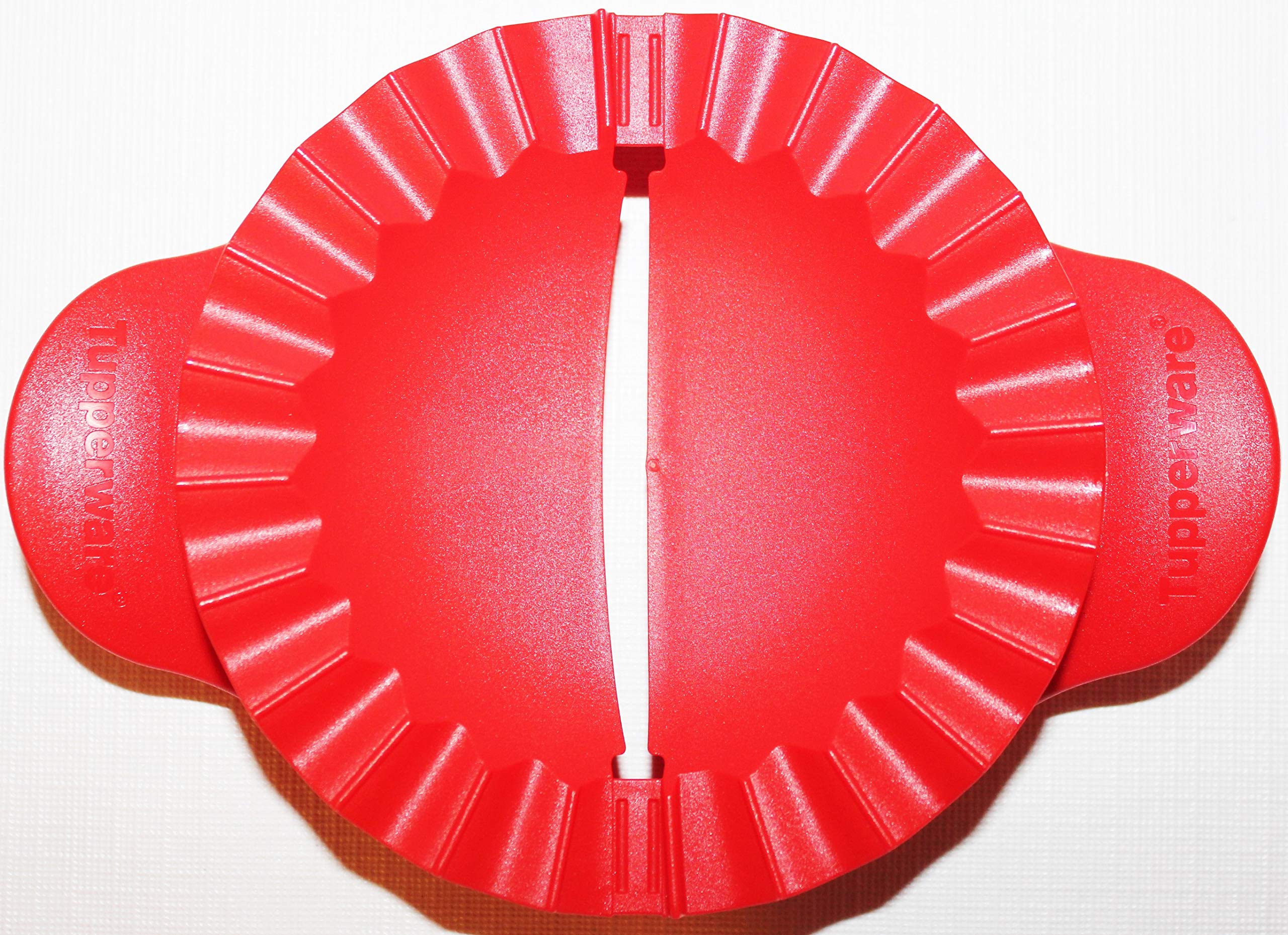 Premium Tupperware Pie Press - Empanada, Pastry & Dumpling Maker for Easy Homemade Snacks - Perfect for Parties, Picnics & Family Cooking (Red)
