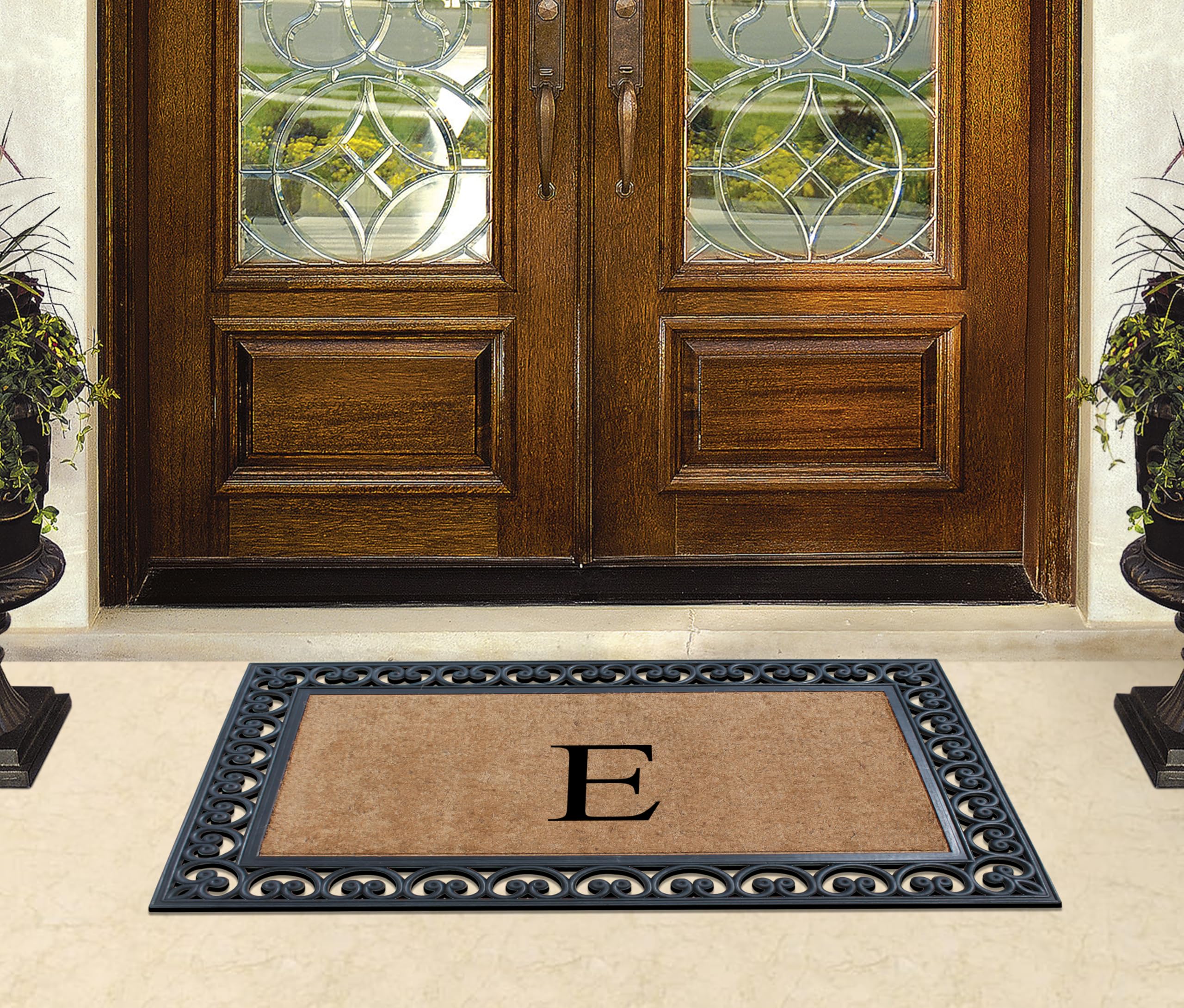 Premium Natural Coir Monogrammed Door Mat 30