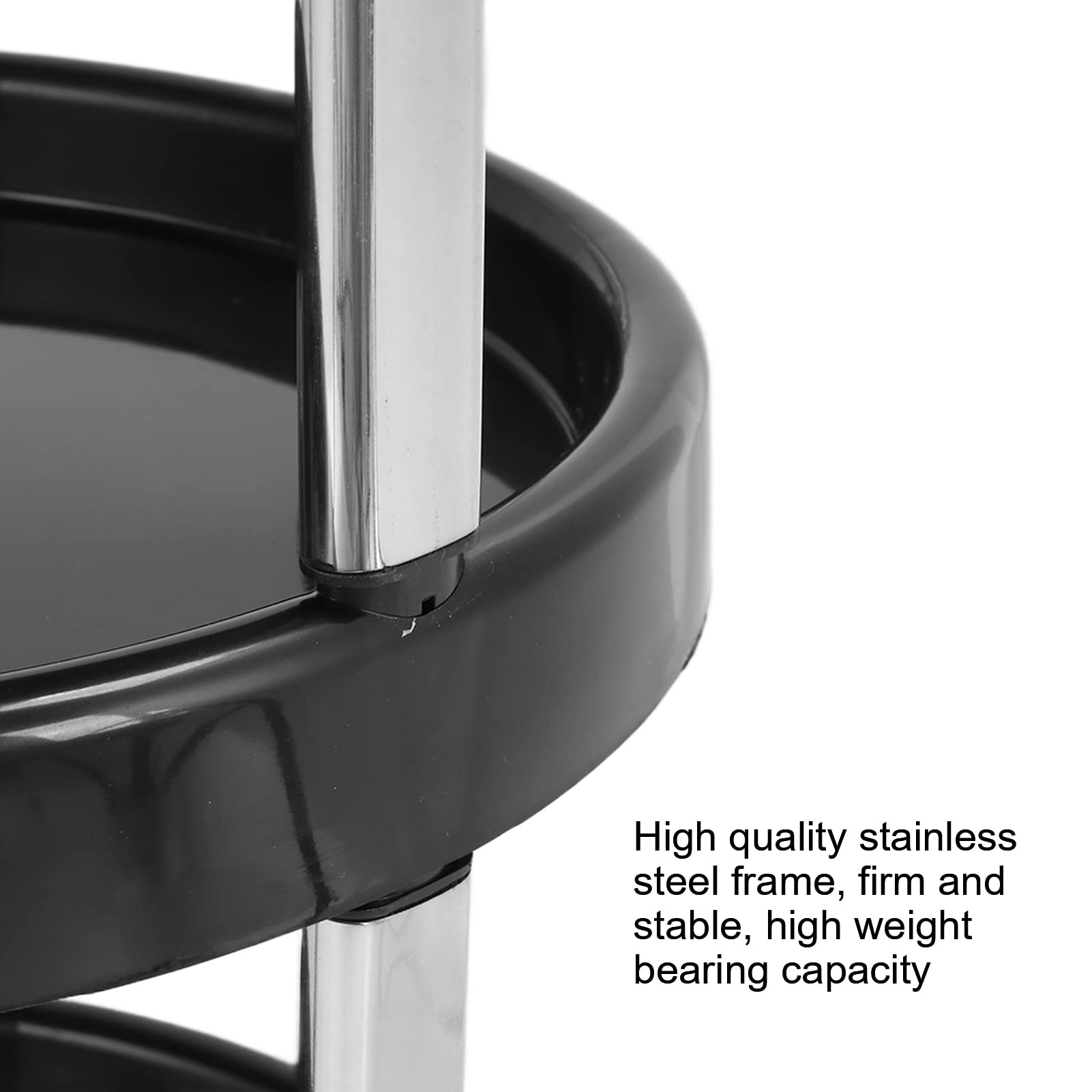4-Layer Stainless Steel Salon Trolley Cart - Universal Rolling Hairdressing Storage Cart with Wheels for Salon Tools & Equipment | Perfect for Hair Stylists, Beauty Salons & Mobile Hairdressers