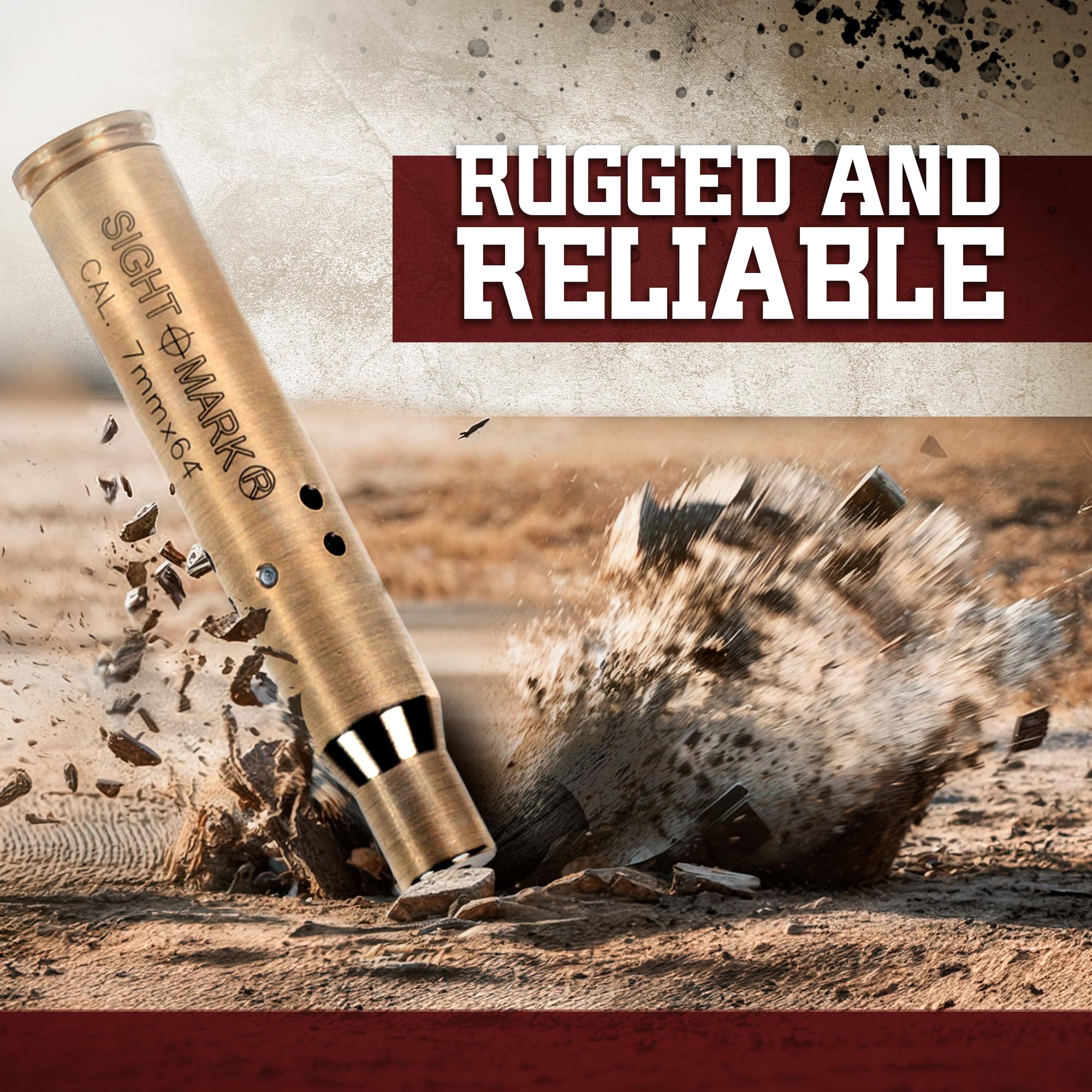 Sightmark Red Laser Rifle Boresight - Precision Gunsight for Hunting & Shooting | Easy Zeroing & Alignment for Rifles & Scopes