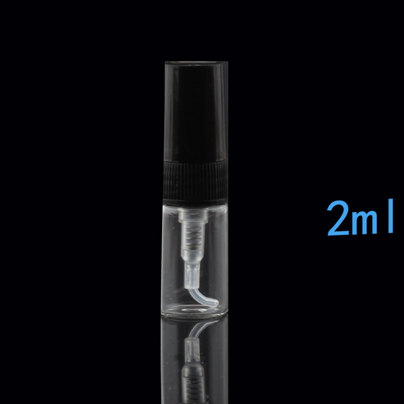 20Pcs 2ml Mini Portable Glass Perfume Bottles - Travel Size Empty Refillable Spray Bottles for Perfume, Essential Oils & Cosmetics | Perfect for Travel, Gym, Purse & DIY Projects