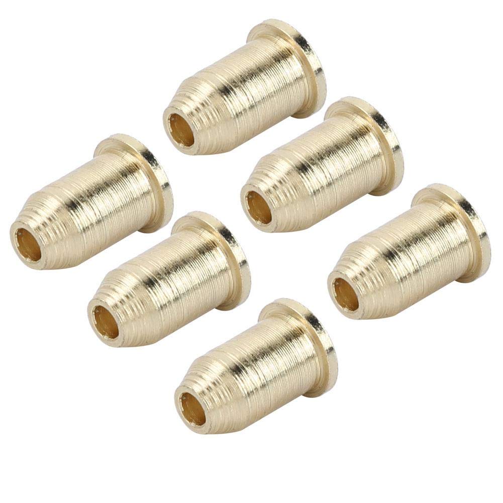 BNineteenteam 6-Piece Guitar Through-Body String Ferrules Kit - Premium Electric Guitar Bridge String Retainers for Enhanced Tuning Stability | Perfect for DIY Guitar Repair & Upgrades
