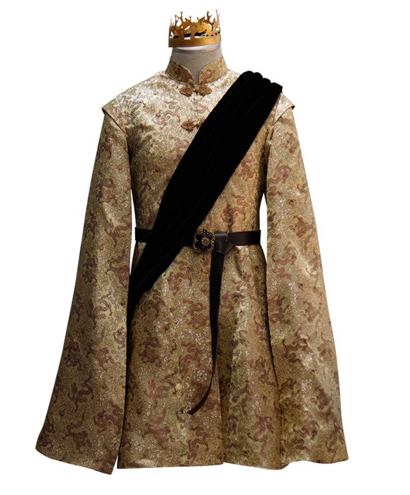 King Joffrey Game of Thrones Cosplay Costume for Adults - Medieval Halloween Party, Renaissance Fair, LARP & Wedding Outfit with Crown - Perfect for Halloween, Comic Con & Themed Events