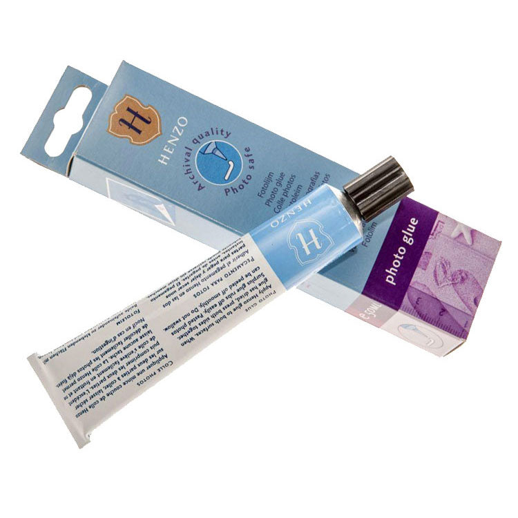 Henzo Photo Glue 50ml - Acid-Free Adhesive for Scrapbooking, Photo Albums & Crafting - Safe for Photos & Paper Projects