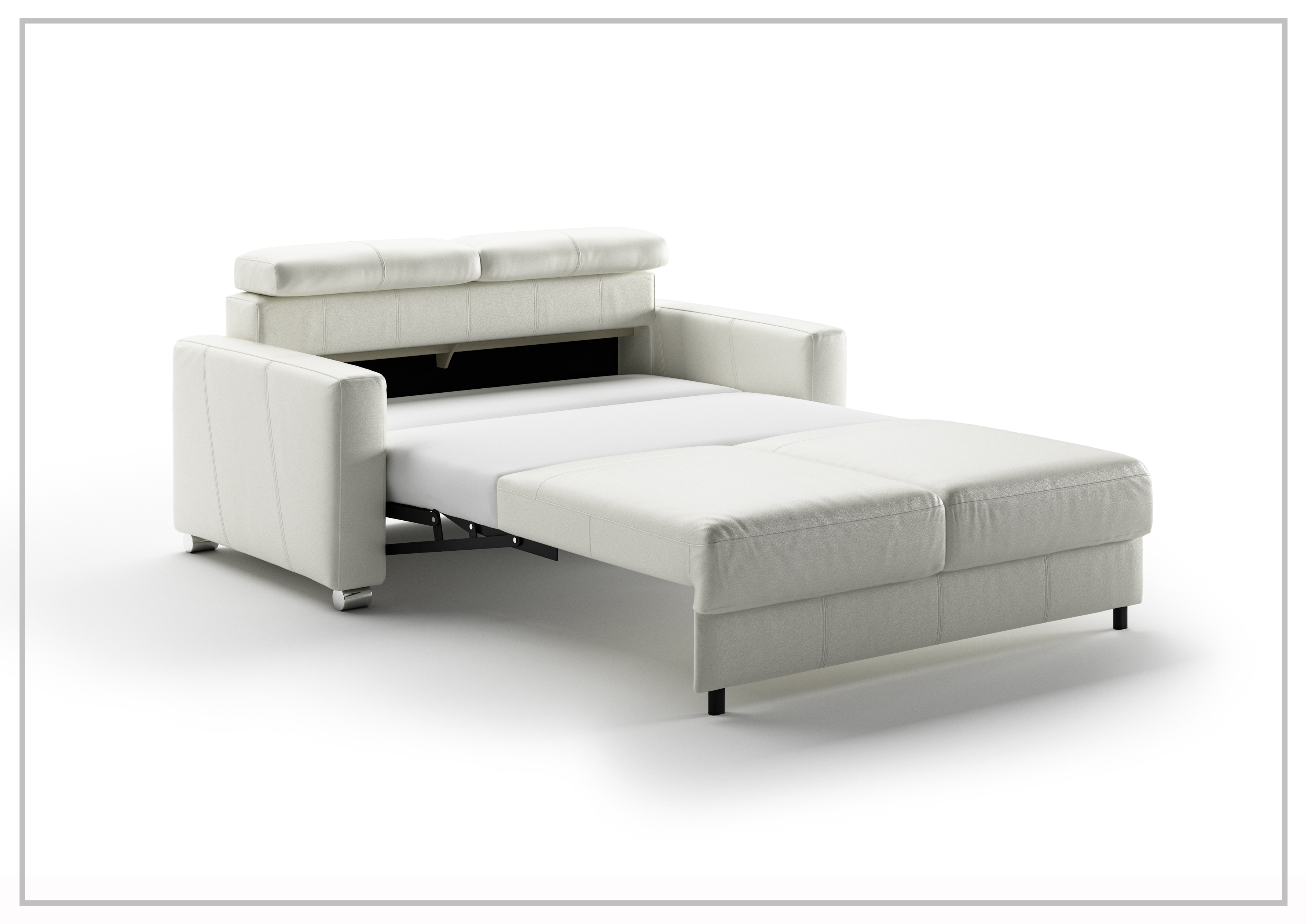 Luonto West Level 2 Seater Queen Loveseat Sleeper Sofa Bed - Convertible Comfort for Small Spaces, Guest Rooms & Apartments