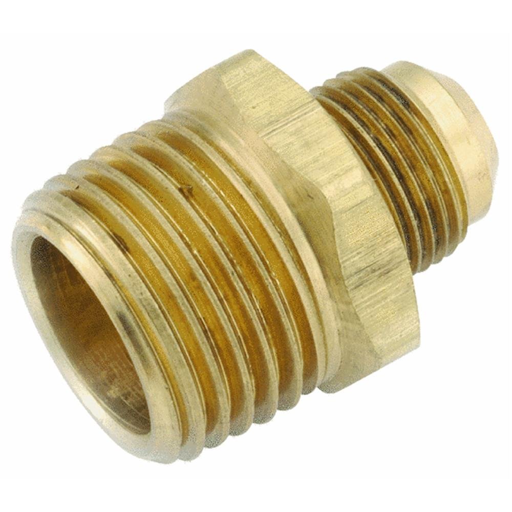 ANDERSON METALS 54808-0606 Brass Space Heater Flare with Half Union - 3/8