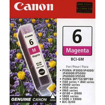 Canon BCI-6M Magenta Ink Cartridge - High-Quality Replacement for Canon Printers | Perfect for Home, Office & Photo Printing