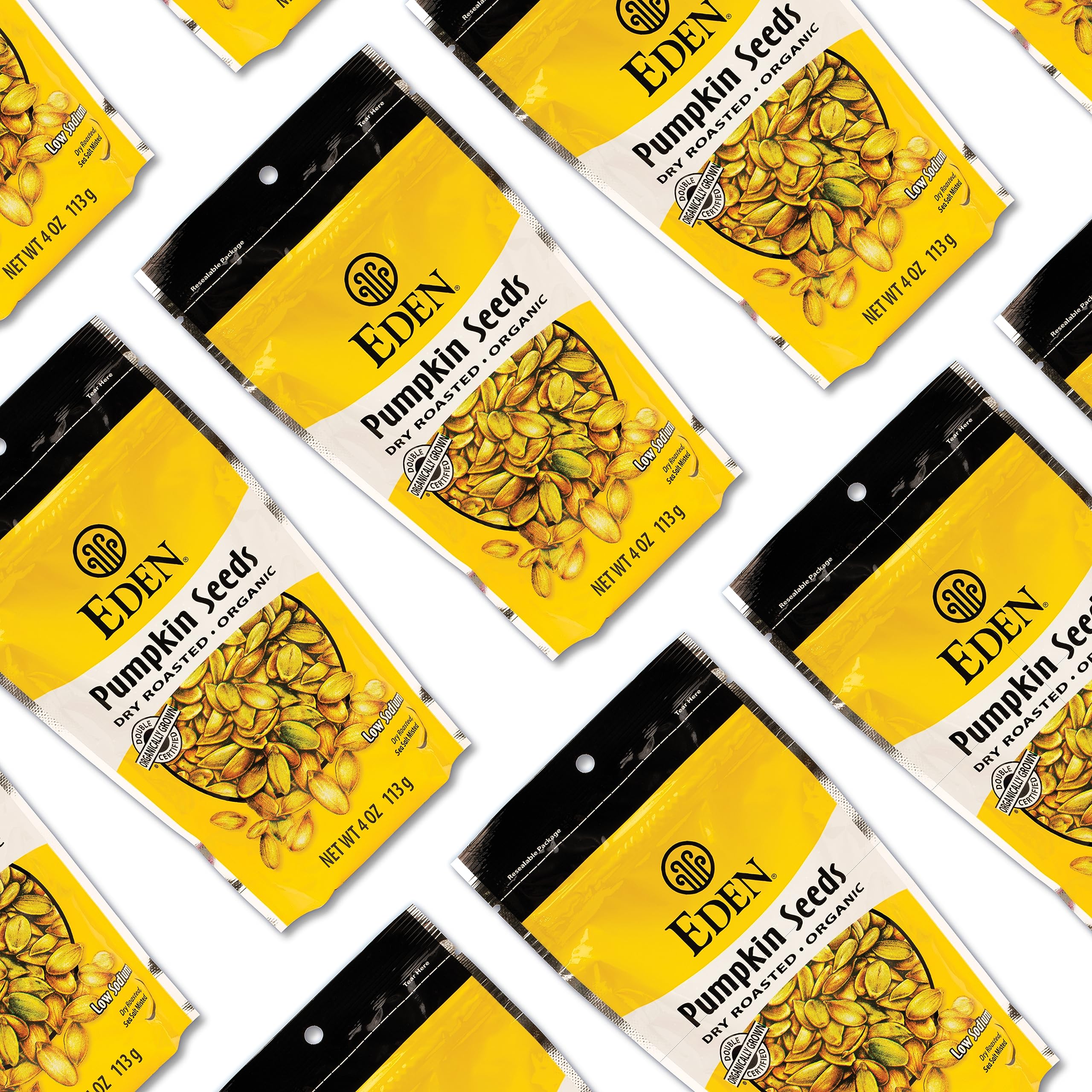 Organic Dry Roasted Pumpkin Seeds by Eden - 4 Oz | Healthy Snack for Salads, Trail Mix & Baking | Gluten-Free & Vegan