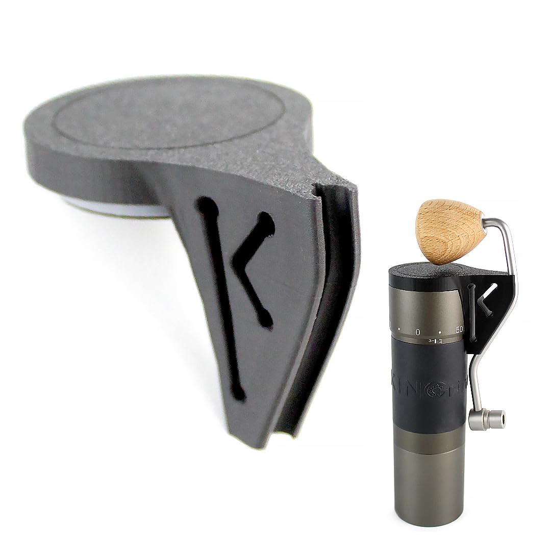 Kingrinder K4-K6 Manual Coffee Grinder Handle Storage Cover - Sealed Protective Case for Home & Camping Use (Fits Curved Handle Models) - Perfect for Kitchen Organization and Outdoor Coffee Brewing