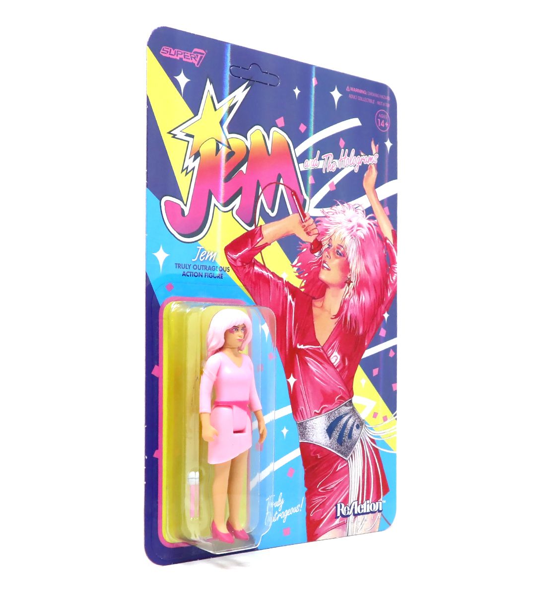 Jem and the Holograms ReAction Figure - 80s Retro Collectible Toy for Fans, Music Lovers & Pop Culture Enthusiasts - Perfect for Display, Gifts & Nostalgic Decor