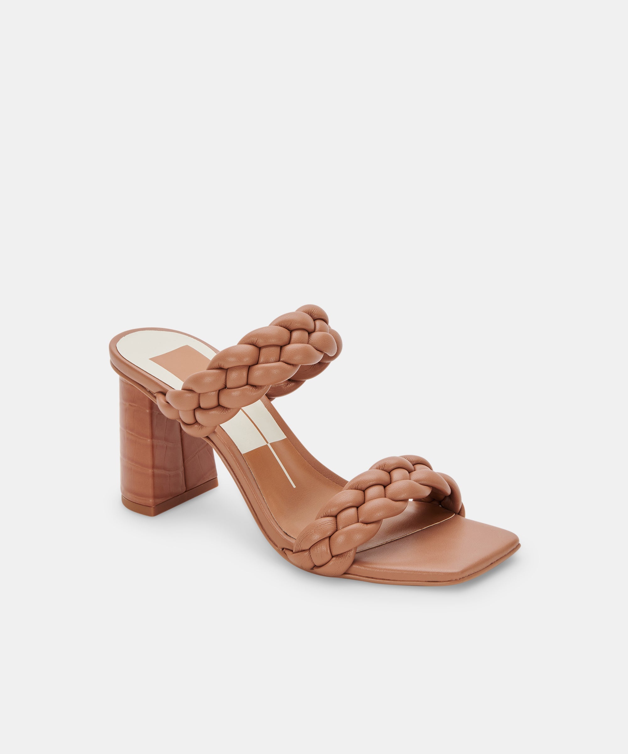 PAILY HEELS CARAMEL STELLA - Women's Comfortable Block Heel Sandals | Fashionable Summer Shoes for Casual Outings & Beach Vacations