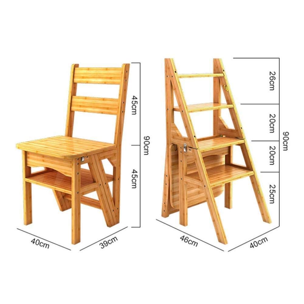 KAZUP 4-Step Folding Step Stool for Home - 90cm Multifunctional Ladder Chair for Indoor Use, Shoe Bench, Flower Stand - Perfect for Kitchen, Bathroom, and Closet Organization