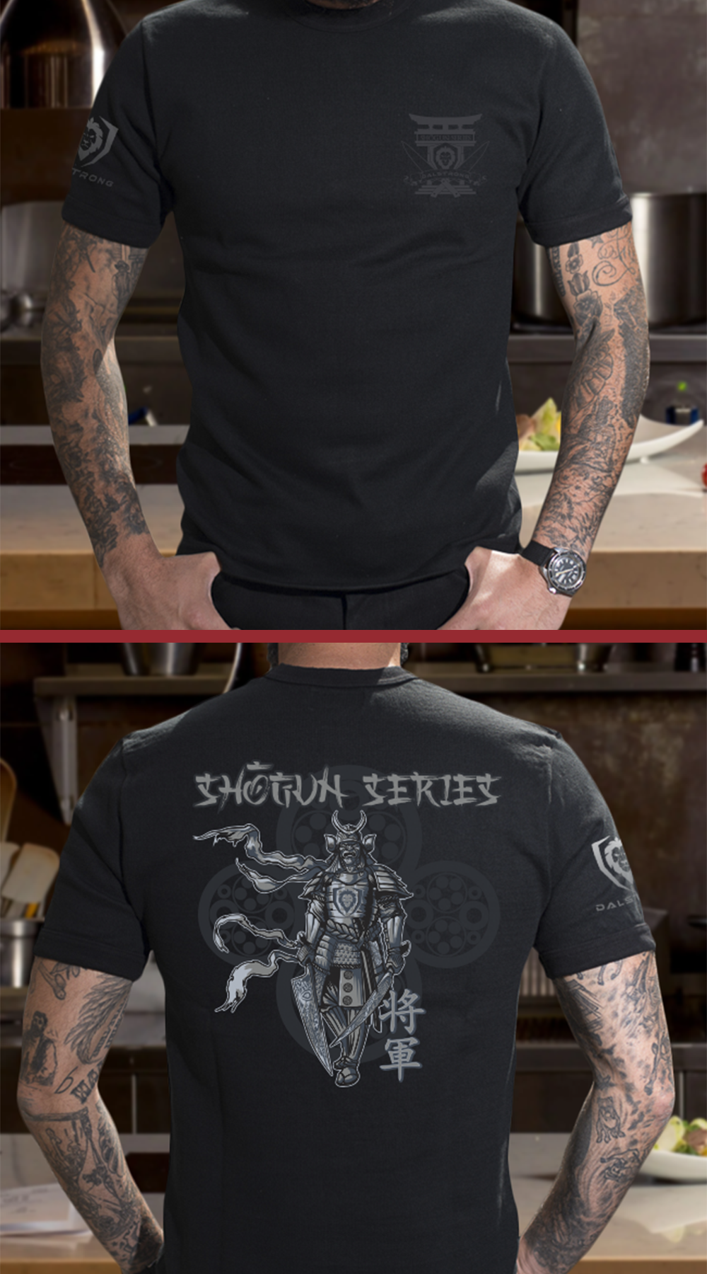 Shogun Series Regal Warrior T-Shirt - Premium Cotton Graphic Tee for Men - Perfect for Casual Wear, Street Fashion & Anime Fans
