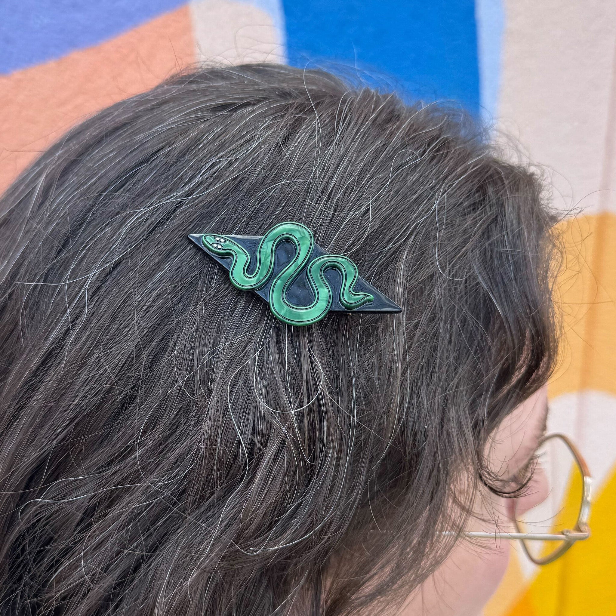Snake Hair Clip for Women - Fashion Hair Accessories for Ponytails, Buns & Updos - Perfect for Parties, Weddings & Everyday Style