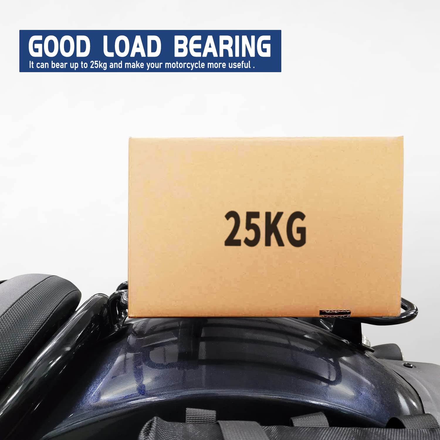 Motorcycle Rear Solo Seat Luggage Carrier Rack for Honda Rebel CMX1100 CM1100 CMX 1100 CM 1100 (2021-2023) - Heavy Duty Rear Fender Cargo Shelf Bracket Accessories - Perfect for Touring, Commuting & Long Distance Riding