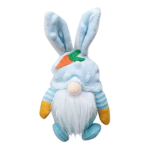 Easter Gnome Plush Decorations - Handmade Bunny Gnome Plush Doll, Cute Easter Elf Dwarf Doll for Home Decor, Holiday Party Gifts, Easter Collectibles - Perfect for Desktop Display, Room Decor, and Easter Themed Parties