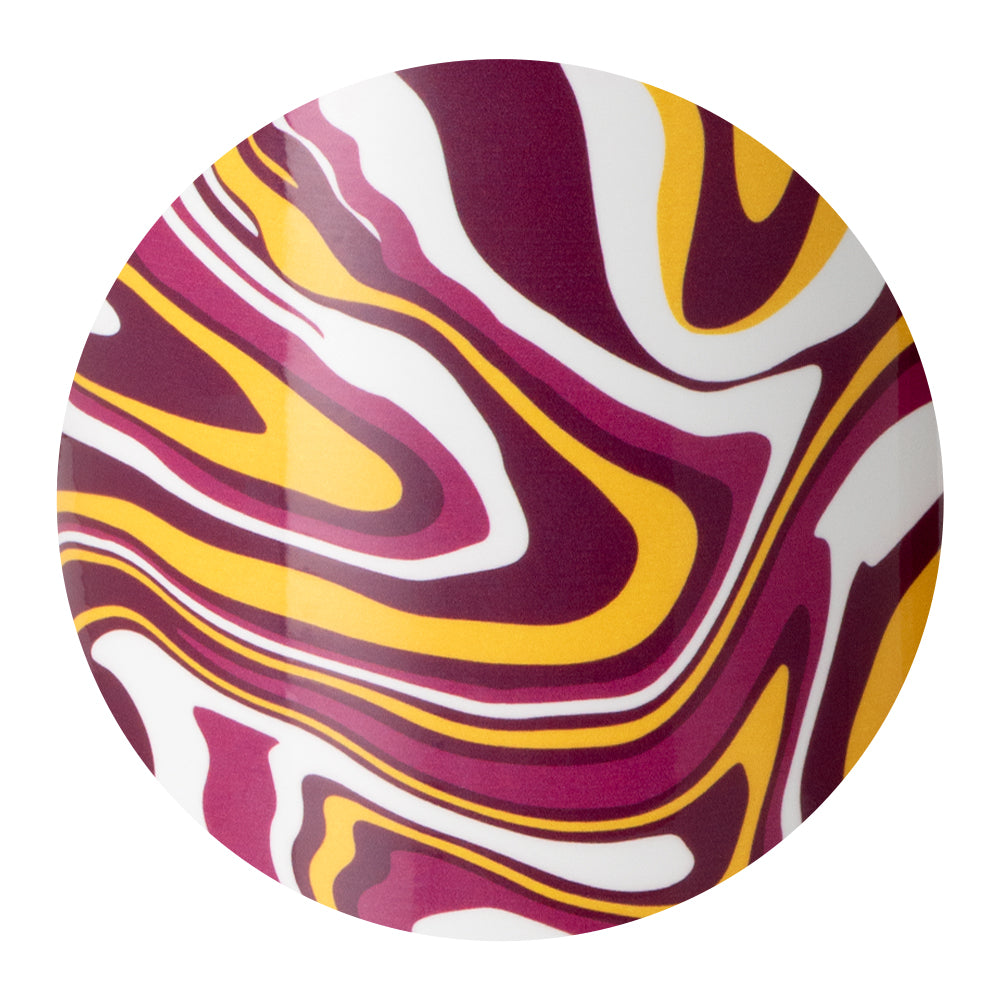 Fanzone Maroon & Yellow Straw Tumbler 32oz Insulated Stainless Steel Cup - Perfect for Sports Games, Beach Outings & Summer Drinks