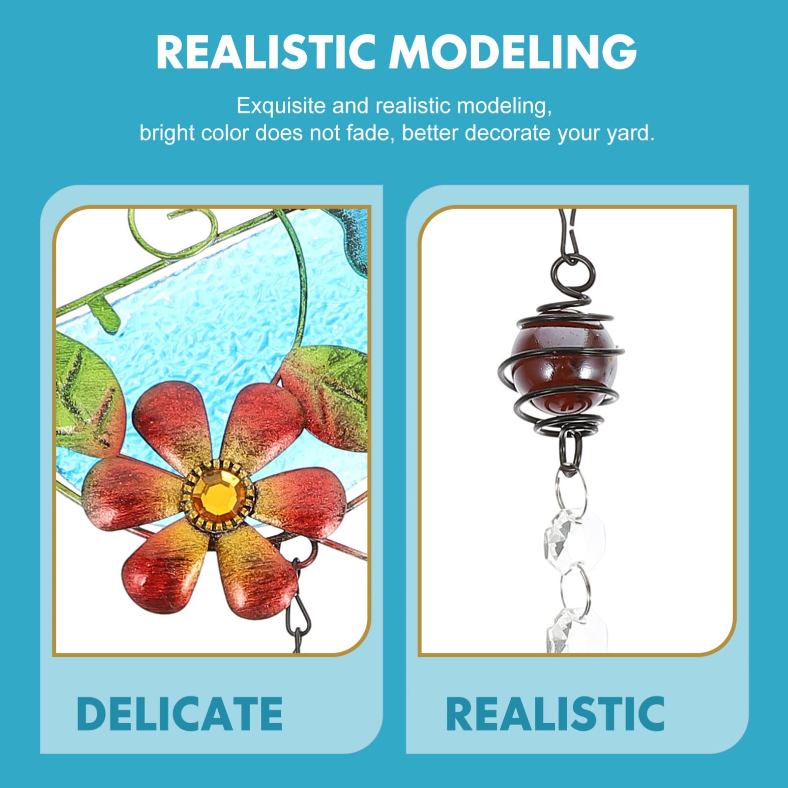 Crystal Hanging Bird Prism Chandelier - Stained Glass Window Pendants with Flying Bird Figurines for Home Decor | Perfect for Living Room, Bedroom & Garden Sun Catchers